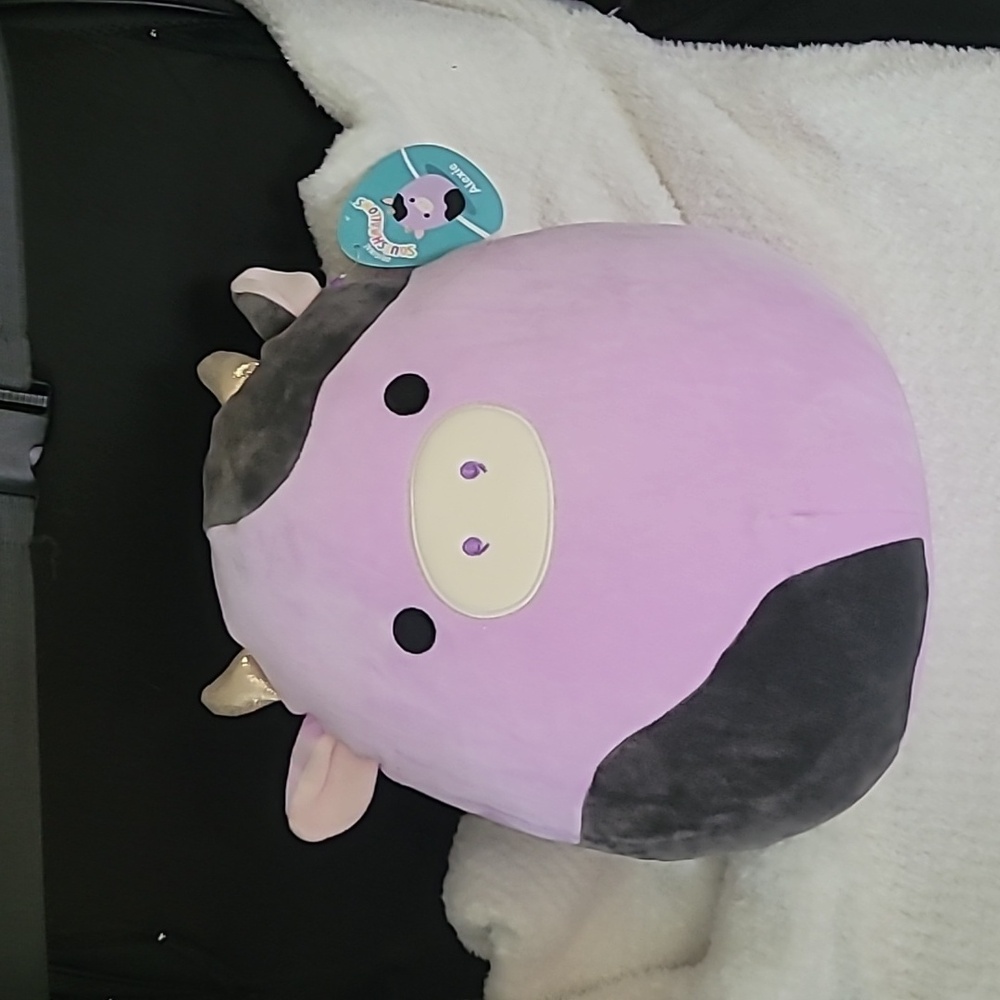 NWT Squishmallows Toys Squishmallow Alexie The Purple Cow 14  inch